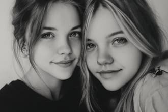 make a stunning friendship portrait in my style