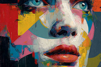 create abstract art illustrations with a modern artistic