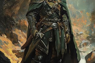 do fantasy dnd character art and dnd character