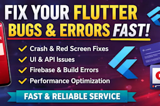 fix flutter bugs, crashes, and performance issues quickly