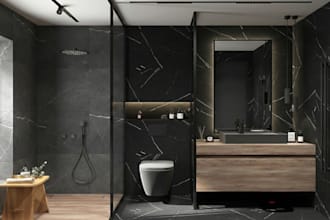design functional kitchen, bathroom layout with 3d rendering