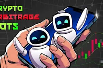 develop crypto arbitrage bot, coinbase bot, arbitrage bot on sol, eth, bsc