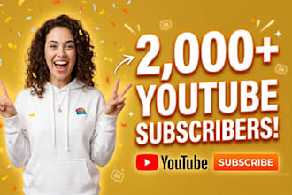 do 2000 organic subscribes for youtube monetization