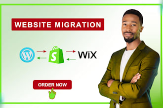 do expert shopify migration from wordpress to shopify or wix to shopify