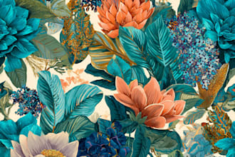 make floral tropical seamless pattern aop all over prints