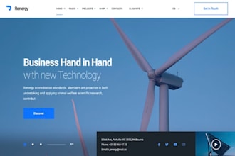 redesign solar energy website renewable power website green company website