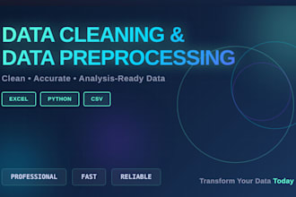 do data cleaning, data preprocessing, and prepare dataset for machine learning