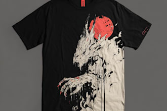 do custom typography minimalist t shirt design