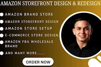design amazon storefront fba wholesale brand website brand store design