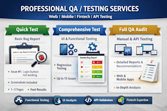 do software testing for web, mobile apps, and apis