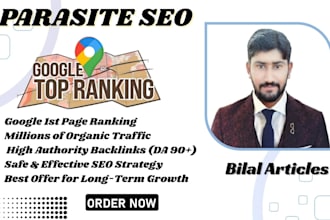 rank your website keywords on google with parasite SEO