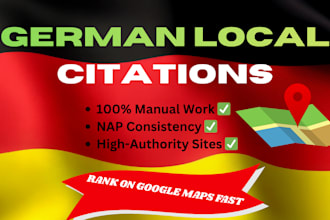 do manual german local citations for business listing and local SEO