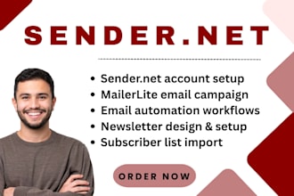 setup sender net email automation mailerlite email campaign email newsletter