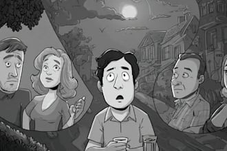 draw a unique cartoon illustration for your brand