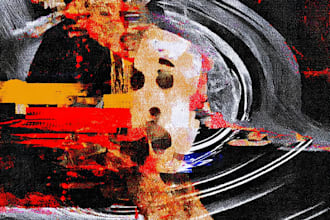 design raw abstract album cover art for underground artists