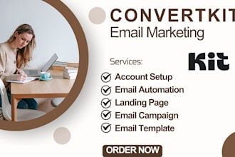 convertkit email template kit newsletter design convertkit landing page