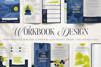design a professional workbook, lead magnet, ebook, pdf