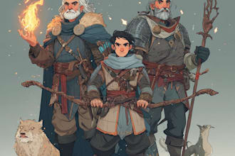 professionally draw your dnd character or party