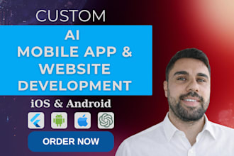 do custom ai mobile app and ai website, ai chatbot development, ai saas