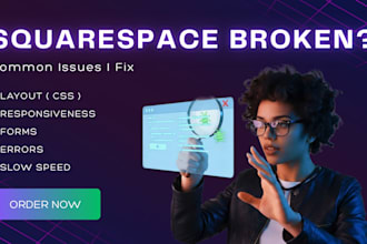 fix any squarespace issue, error, or broken section fast