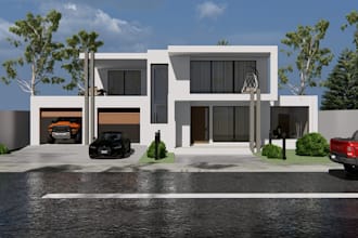 doing exterior and interior renderings and interior design