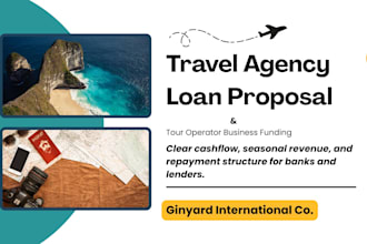create travel agency loan proposal estate tour operators business loan proposal