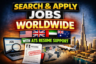 search and apply jobs worldwide  with ats resume support