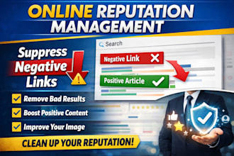 do online reputation management, ORM, services to suppress negative links