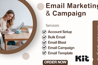 do email marketing, email blast and bulk email campaign convertkit mailchimp