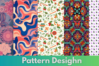 design seamless, floral and luxury monogram patterns for you