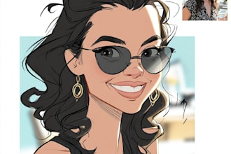 draw cartoon caricature from photo