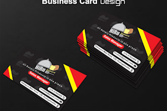 design a professional modern business card and visiting card