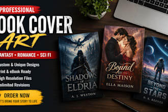 do, fix, book cover design, fantasy romance sci fi book cover art