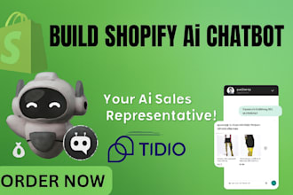 build cutom shopify ai chatbot,ai automation,ecommerce ai customer support