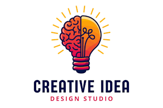 design modern brain logo design