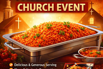 do html for jollof rice for your church events