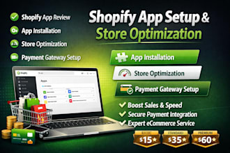 do shopify app review and installation store optimization payment gateway setup