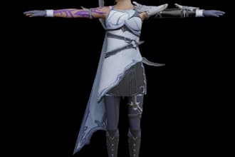 custom vrchat, vrm avatar, 3d furry vtuber avatar, vrc avatar