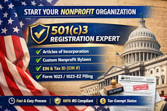 non profit registration bylaw article of incorporation ein file form 1023 1023ez