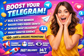 do organic telegram promotion telegram marketing telegram growth to real users