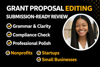 professionally edit and proofread your grant proposal