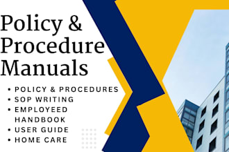 write complete home care policy and procedures manuals, ndis employee handbook