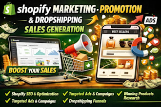 do shopify marketing shopify promotion shopify dropshipping sales generation