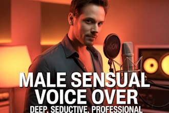 deliver a warm deep male voice over for voice acting, anime, and storytelling