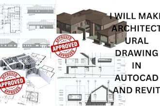 make architectural drawing in autocad and revit