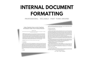 format and design clean professional business documents