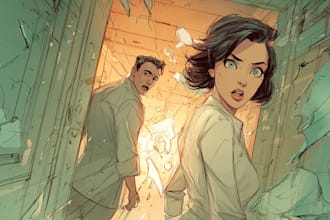 do comics book pages, storyboards, illustrations