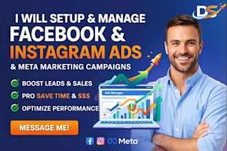 setup manage facebook ads campaign instagram ads fb meta ads marketing campaign