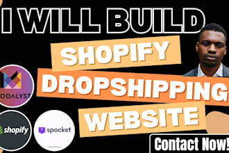 redesign shopify store setup shopify ecommerce website development spocket dsers