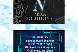 design unique double sided business cards